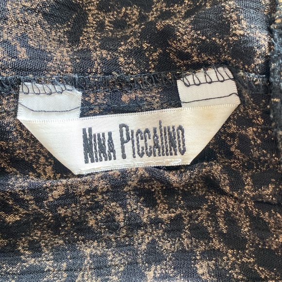 Vintage 90s Nina Piccalino Leopard Print Maxi Skirt Made in USA Womens Sz Medium - Picture 6 of 6